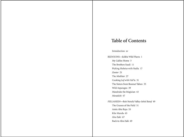 Breaking Bread in Galilee Table of Contents